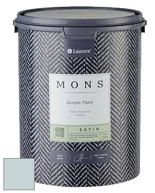 MONS SATIN PAINT – 100% акриловая полуматовая краска, 12% блеска цвет MONS 175 Безмятежность