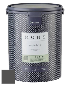 MONS SATIN PAINT – 100% акриловая полуматовая краска, 12% блеска цвет NCS S 8000-N 