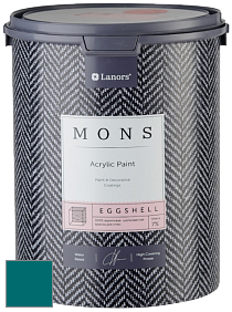 MONS EGGSHELL PAINT – 100% акриловая шелковисто-матовая краска, 7 % блеска цвет NCS S 4550-B30G 