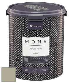 MONS PREMIUM PAINT – 100% акриловая интерьерная краска с шелковистым матовым блеском цвет NCS S 3010-G80Y 