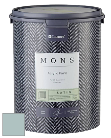 MONS SATIN PAINT – 100% акриловая полуматовая краска, 12% блеска цвет NCS S 2010-B50G 