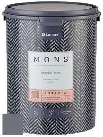 MONS INTERIOR PAINT – 100% акриловая глубоко матовая краска, 3% блеска цвет NCS S 6005-R80B 
