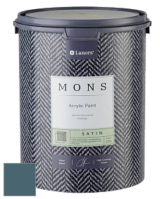 MONS SATIN PAINT – 100% акриловая полуматовая краска, 12% блеска цвет NCS S 6020-B10G 
