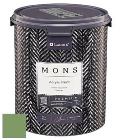 MONS PREMIUM PAINT – 100% акриловая интерьерная краска с шелковистым матовым блеском цвет NCS S 3040-G30Y 