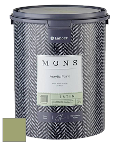 MONS SATIN PAINT – 100% акриловая полуматовая краска, 12% блеска цвет NCS S 3030-G50Y 