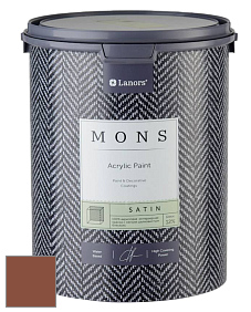 MONS SATIN PAINT – 100% акриловая полуматовая краска, 12% блеска цвет NCS S 5040-Y60R 