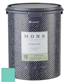 MONS SATIN PAINT – 100% акриловая полуматовая краска, 12% блеска цвет NCS S 1040-B70G 