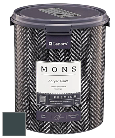 MONS PREMIUM PAINT – 100% акриловая интерьерная краска с шелковистым матовым блеском цвет NCS S 8010-B30G 
