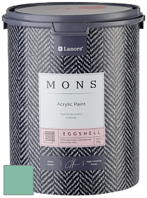 MONS EGGSHELL PAINT – 100% акриловая шелковисто-матовая краска, 7 % блеска цвет NCS S 2030-B90G 