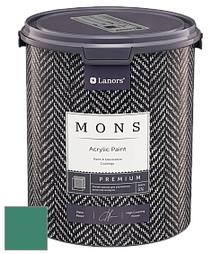 MONS PREMIUM PAINT – 100% акриловая интерьерная краска с шелковистым матовым блеском цвет NCS S 4040-B90G 