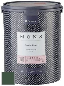 MONS EGGSHELL PAINT – 100% акриловая шелковисто-матовая краска, 7 % блеска цвет NCS S 7020-G10Y 
