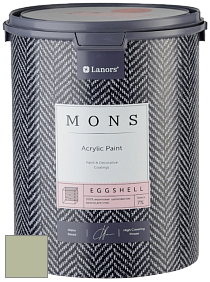 MONS EGGSHELL PAINT – 100% акриловая шелковисто-матовая краска, 7 % блеска цвет MONS 172 Мякоть авокадо