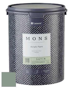 MONS SATIN PAINT – 100% акриловая полуматовая краска, 12% блеска цвет NCS S 4010-G10Y 