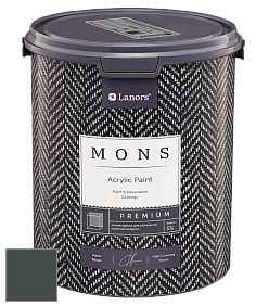 MONS PREMIUM PAINT – 100% акриловая интерьерная краска с шелковистым матовым блеском цвет NCS S 8005-B80G 