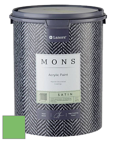 MONS SATIN PAINT – 100% акриловая полуматовая краска, 12% блеска цвет NCS S 1060-G20Y 