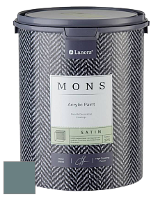 MONS SATIN PAINT – 100% акриловая полуматовая краска, 12% блеска цвет MONS 140 Бездна