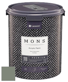 MONS PREMIUM PAINT – 100% акриловая интерьерная краска с шелковистым матовым блеском цвет NCS S 5010-G30Y 