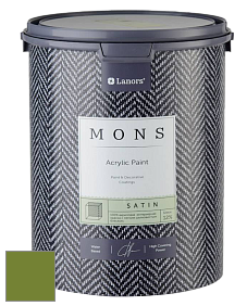 MONS SATIN PAINT – 100% акриловая полуматовая краска, 12% блеска цвет NCS S 3065-G40Y 