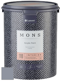 MONS INTERIOR PAINT – 100% акриловая глубоко матовая краска, 3% блеска цвет NCS S 4010-R70B 