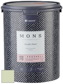 MONS EGGSHELL PAINT – 100% акриловая шелковисто-матовая краска, 7 % блеска цвет NCS S 1015-G40Y 