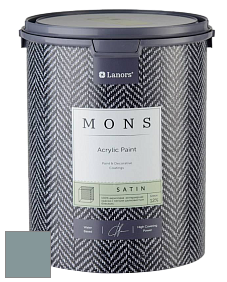 MONS SATIN PAINT – 100% акриловая полуматовая краска, 12% блеска цвет NCS S 4010-B30G 