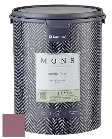 MONS SATIN PAINT – 100% акриловая полуматовая краска, 12% блеска цвет NCS S 4030-R20B 