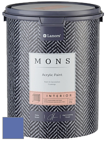 MONS INTERIOR PAINT – 100% акриловая глубоко матовая краска, 3% блеска цвет NCS S 3050-R70B 
