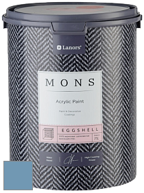 MONS EGGSHELL PAINT – 100% акриловая шелковисто-матовая краска, 7 % блеска цвет NCS S 3030-R90B 