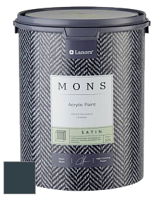MONS SATIN PAINT – 100% акриловая полуматовая краска, 12% блеска цвет MONS 247 Тамар
