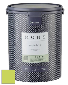 MONS SATIN PAINT – 100% акриловая полуматовая краска, 12% блеска цвет NCS S 0560-G50Y 