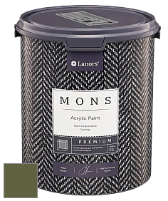 MONS PREMIUM PAINT – 100% акриловая интерьерная краска с шелковистым матовым блеском цвет NCS S 6030-G50Y 