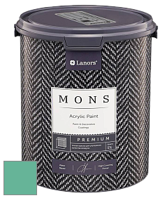 MONS PREMIUM PAINT – 100% акриловая интерьерная краска с шелковистым матовым блеском цвет NCS S 2040-B90G 