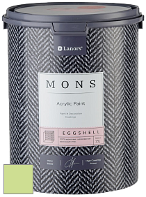 MONS EGGSHELL PAINT – 100% акриловая шелковисто-матовая краска, 7 % блеска цвет NCS S 0540-G40Y 