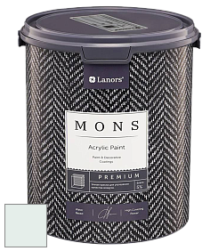 MONS PREMIUM PAINT – 100% акриловая интерьерная краска с шелковистым матовым блеском цвет NCS S 0505-B80G 