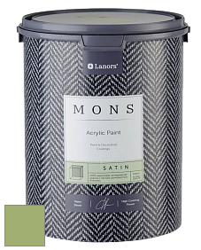 MONS SATIN PAINT – 100% акриловая полуматовая краска, 12% блеска цвет MONS 212 Волшебный луг
