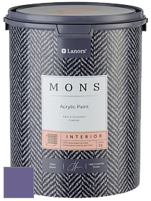 MONS INTERIOR PAINT – 100% акриловая глубоко матовая краска, 3% блеска цвет NCS S 4040-R60B 