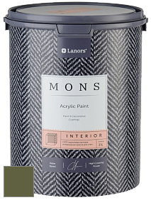 MONS INTERIOR PAINT – 100% акриловая глубоко матовая краска, 3% блеска цвет NCS S 6030-G50Y 