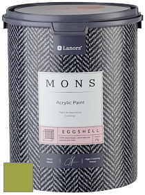 MONS EGGSHELL PAINT – 100% акриловая шелковисто-матовая краска, 7 % блеска цвет NCS S 2060-G50Y 