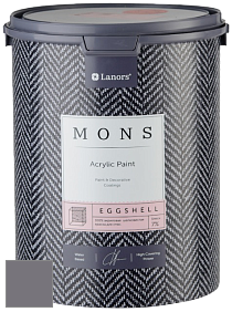 MONS EGGSHELL PAINT – 100% акриловая шелковисто-матовая краска, 7 % блеска цвет NCS S 6005-R50B 