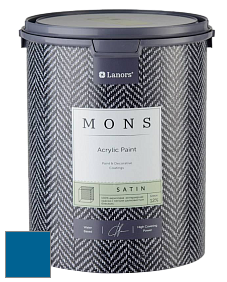 MONS SATIN PAINT – 100% акриловая полуматовая краска, 12% блеска цвет NCS S 3560-R90B 