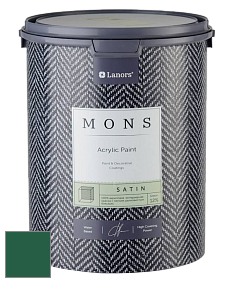 MONS SATIN PAINT – 100% акриловая полуматовая краска, 12% блеска цвет NCS S 5540-G 