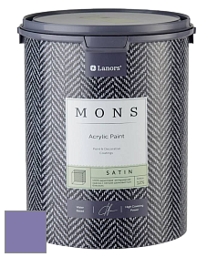MONS SATIN PAINT – 100% акриловая полуматовая краска, 12% блеска цвет NCS S 3040-R60B 