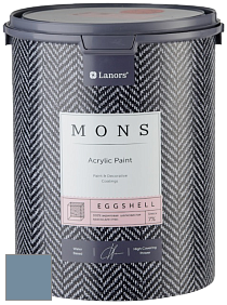 MONS EGGSHELL PAINT – 100% акриловая шелковисто-матовая краска, 7 % блеска цвет NCS S 4020-R90B 
