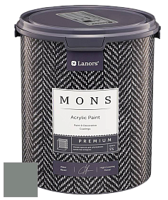 MONS PREMIUM PAINT – 100% акриловая интерьерная краска с шелковистым матовым блеском цвет NCS S 5005-G 