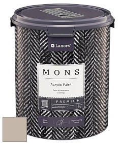 MONS PREMIUM PAINT – 100% акриловая интерьерная краска с шелковистым матовым блеском цвет MONS 128 Каменная пустыня