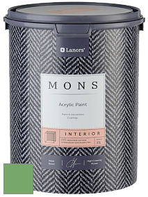 MONS INTERIOR PAINT – 100% акриловая глубоко матовая краска, 3% блеска цвет NCS S 2050-G20Y 