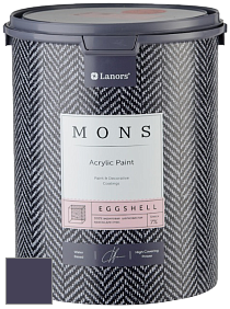 MONS EGGSHELL PAINT – 100% акриловая шелковисто-матовая краска, 7 % блеска цвет NCS S 7020-R60B 