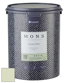 MONS SATIN PAINT – 100% акриловая полуматовая краска, 12% блеска цвет NCS S 1010-G50Y 