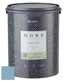 MONS SATIN PAINT – 100% акриловая полуматовая краска, 12% блеска цвет NCS S 2030-R90B 