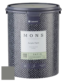 MONS SATIN PAINT – 100% акриловая полуматовая краска, 12% блеска цвет NCS S 5502-G50Y 